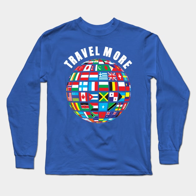 Travel More Long Sleeve T-Shirt by victoriashel